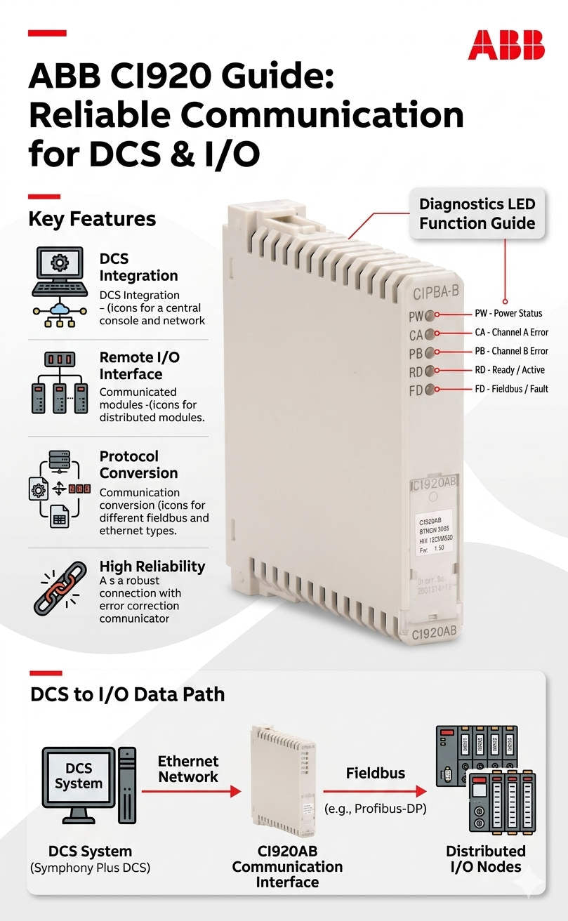 ABB CI920 Guide Reliable Communication for DCS IO