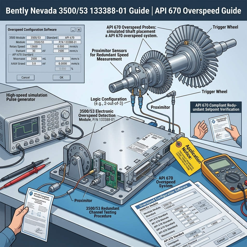 Bently Nevada 3500/53 133388-01 Guide | API 670 Overspeed Guide