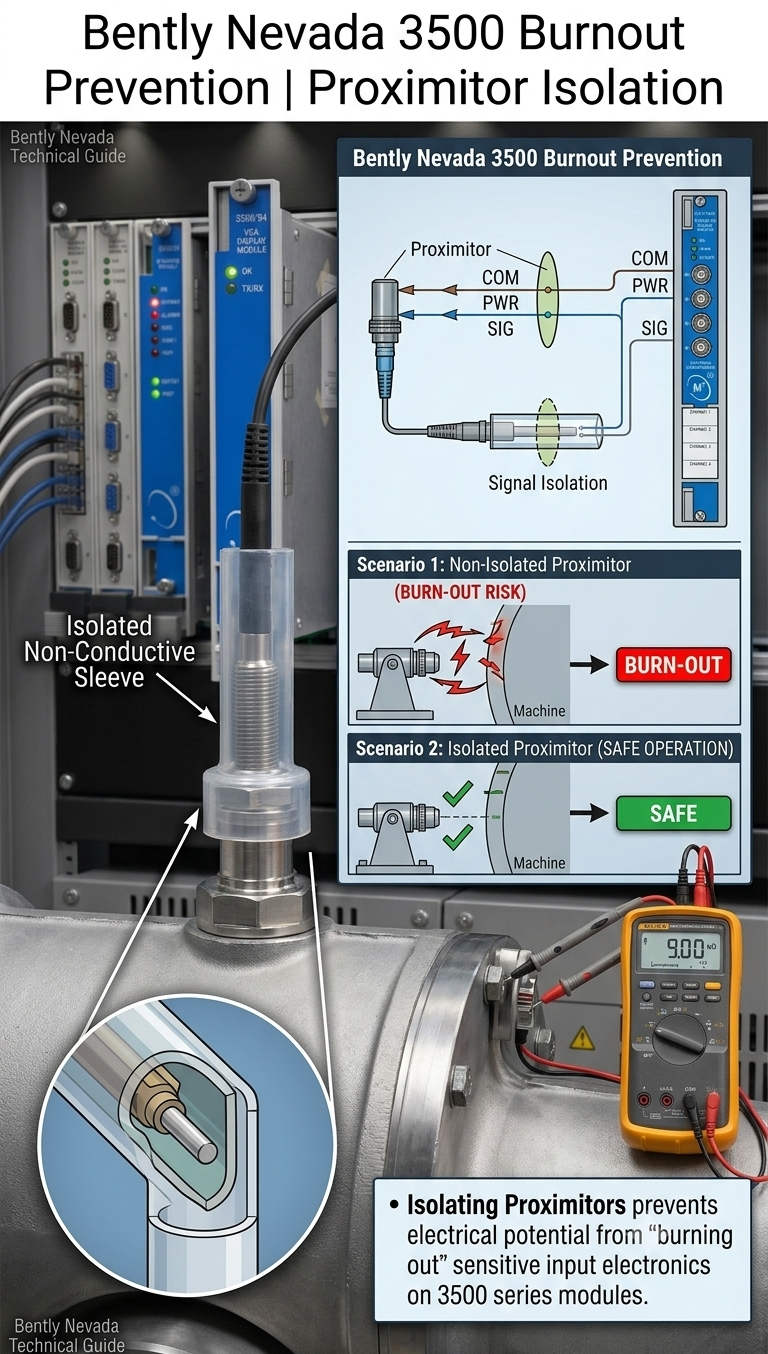 Bently Nevada 3500 Burnout Prevention | Proximitor Isolation