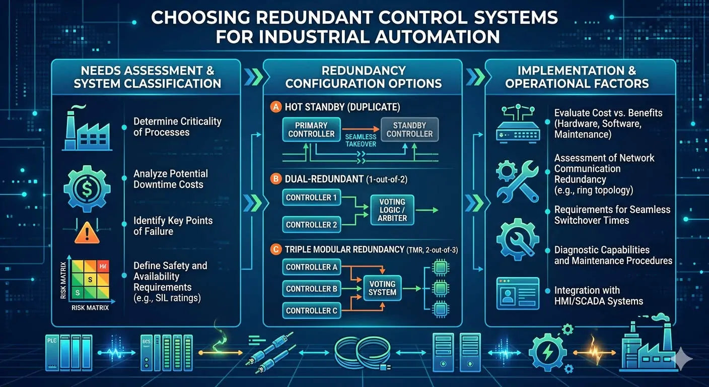 Choosing Redundant Control Systems for Industrial Automation