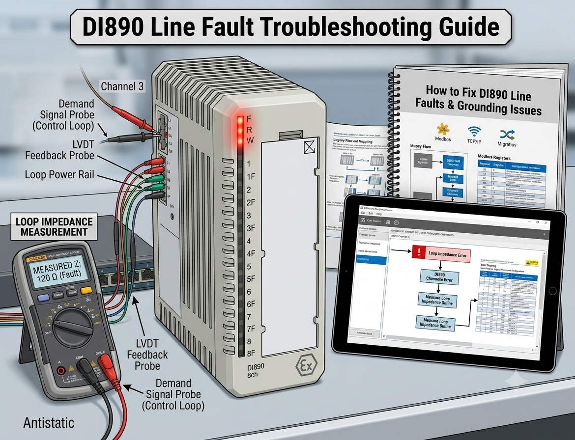 DI890 Line Fault Troubleshooting: Measure Loop Impedance Online