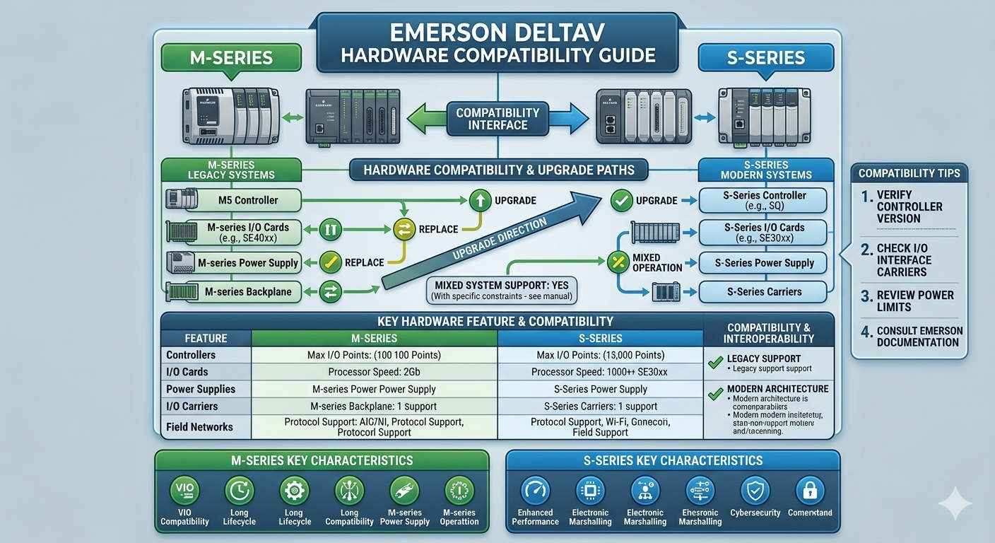 DeltaV S-series vs M-series Hardware Compatibility Guide