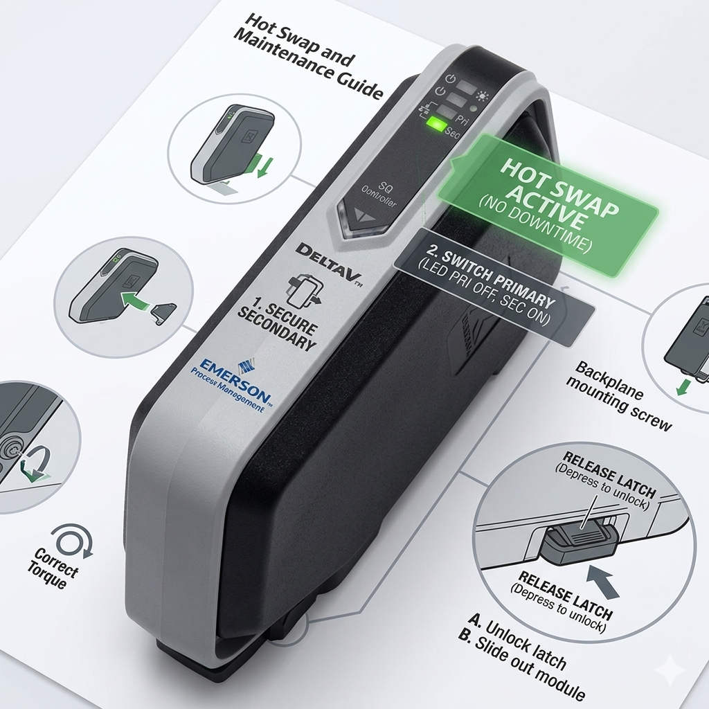 Emerson DeltaV SS6501T01 Hot Swap and Maintenance Guide