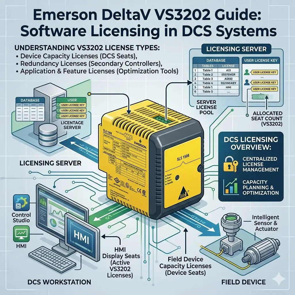 Guía de Emerson DeltaV VS3202: Licencias de software en sistemas DCS ...