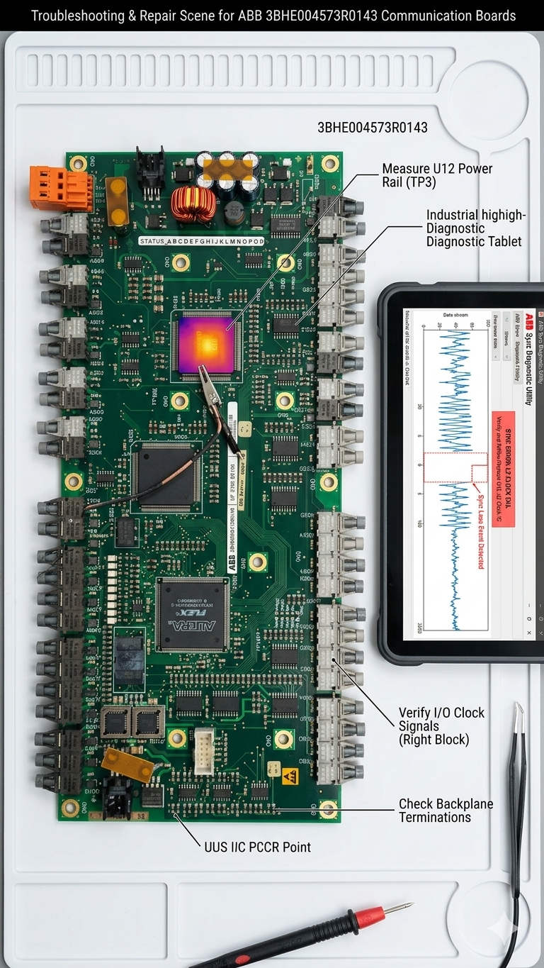 Fixing Sync Loss on ABB 3BHE004573R0143 Communication Boards