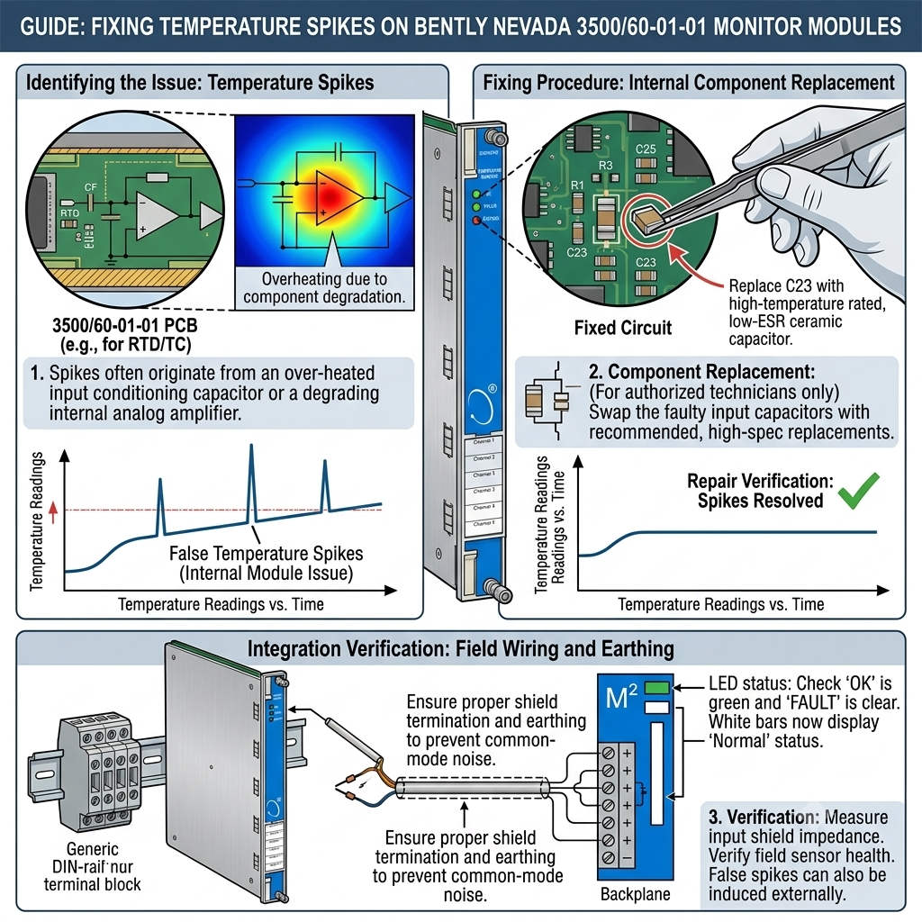 Fixing Temperature Spikes on 3500/60-01-01 Monitor Modules