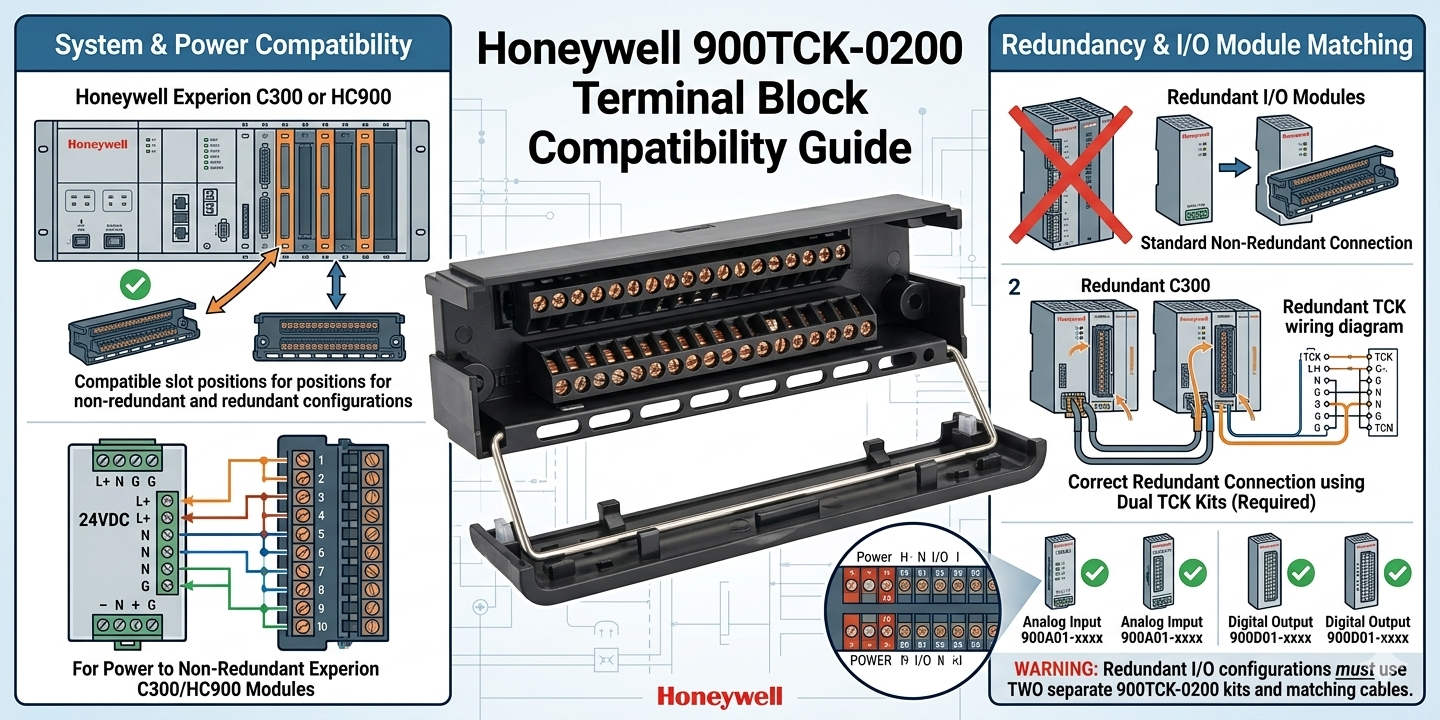Honeywell 900TCK-0200 Terminal Block Compatibility Guide