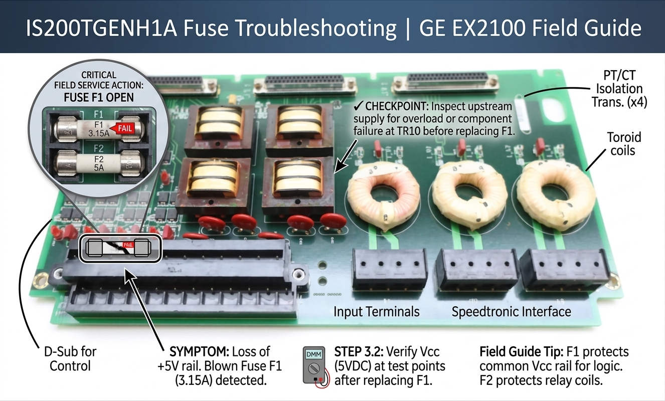 IS200TGENH1A Fuse Troubleshooting | GE EX2100 Field Guide