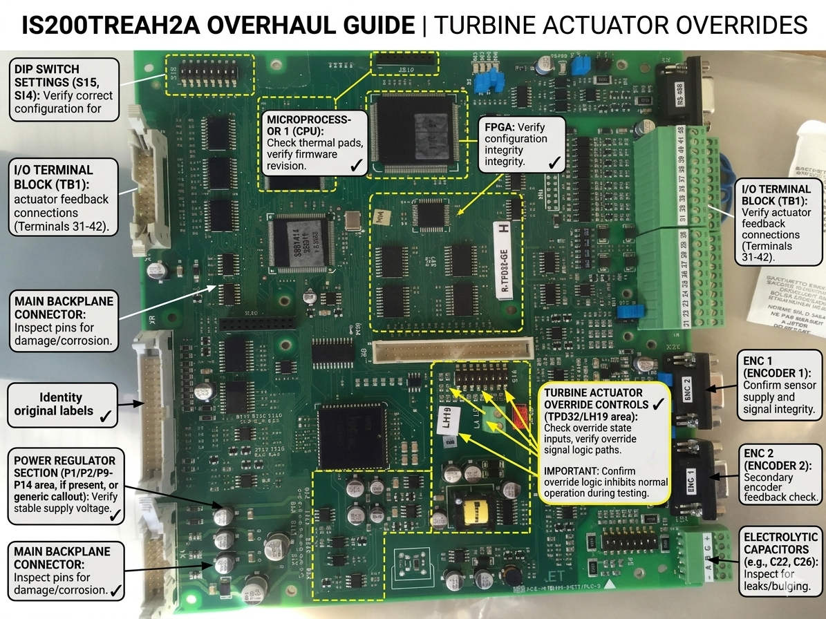 IS200TREAH2A Overhaul Guide | Turbine Actuator Overrides