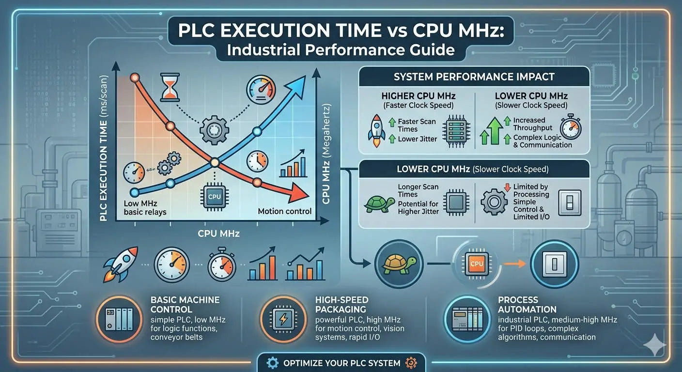 PLC Execution Time vs CPU MHz Industrial Performance Guide