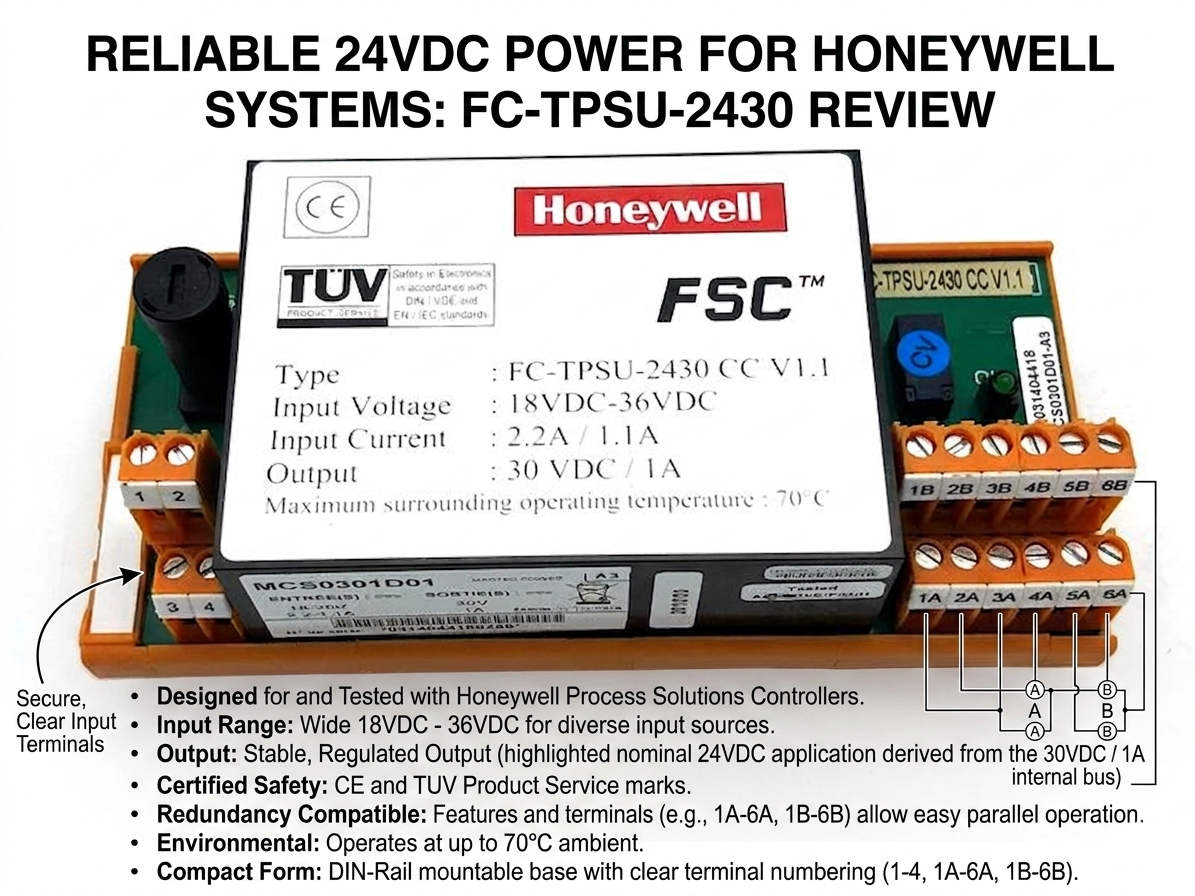 Reliable 24VDC Power for Honeywell Systems FC-TPSU-2430 Review