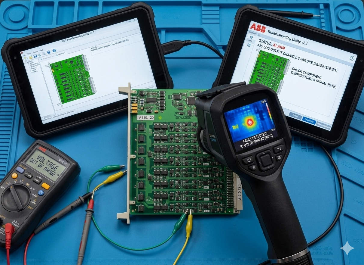 Troubleshooting ABB 3BSE018293R1 Analog Output Modules