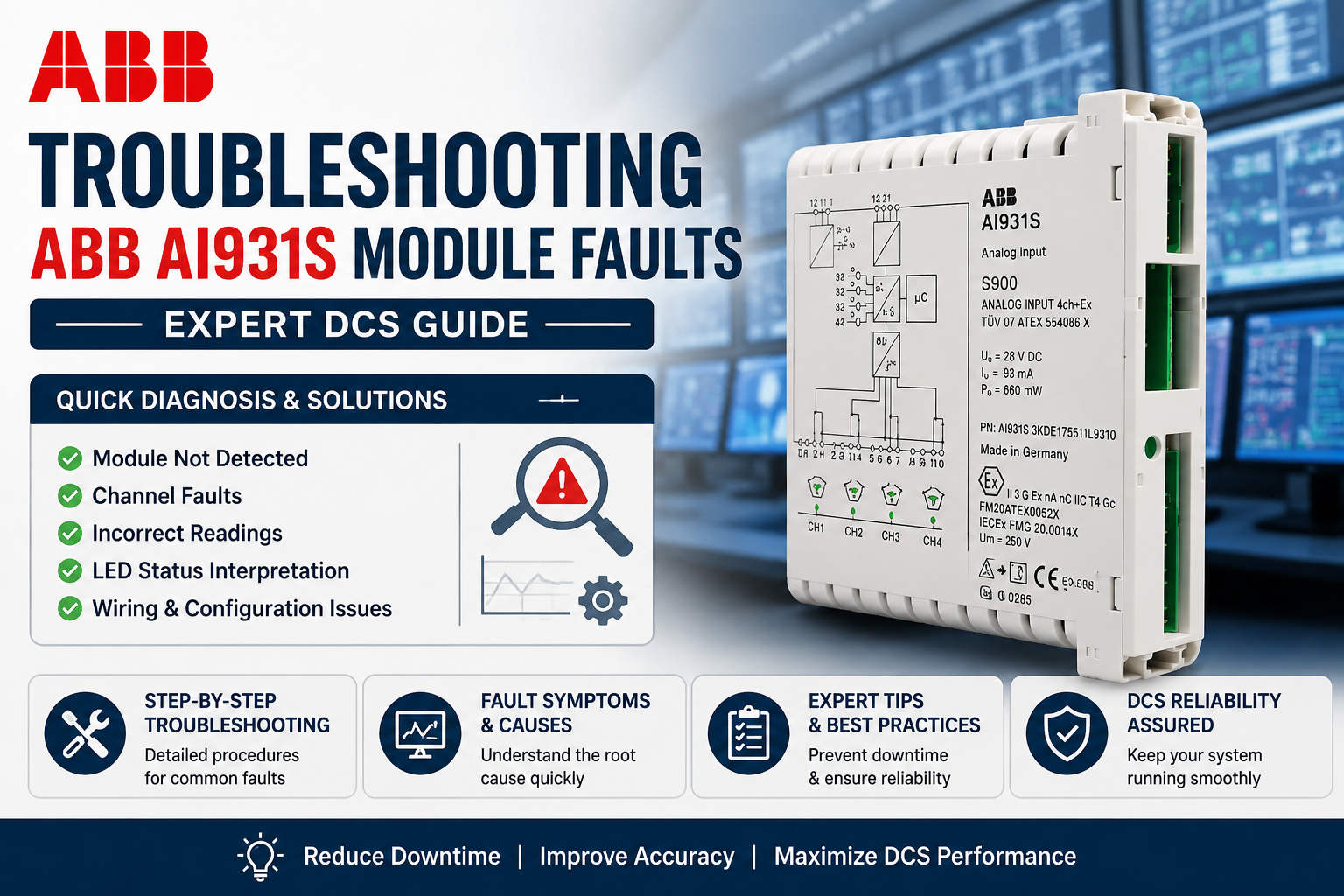 Troubleshooting ABB AI523 Data Fluctuation: Hardware vs Grounding