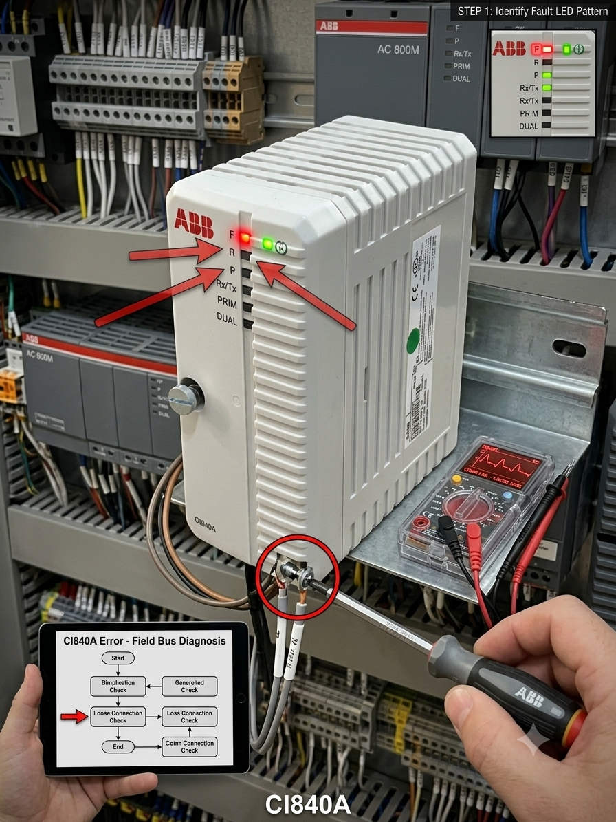 ABB CI840A PROFIBUS Module Redundancy and Maintenance Guide