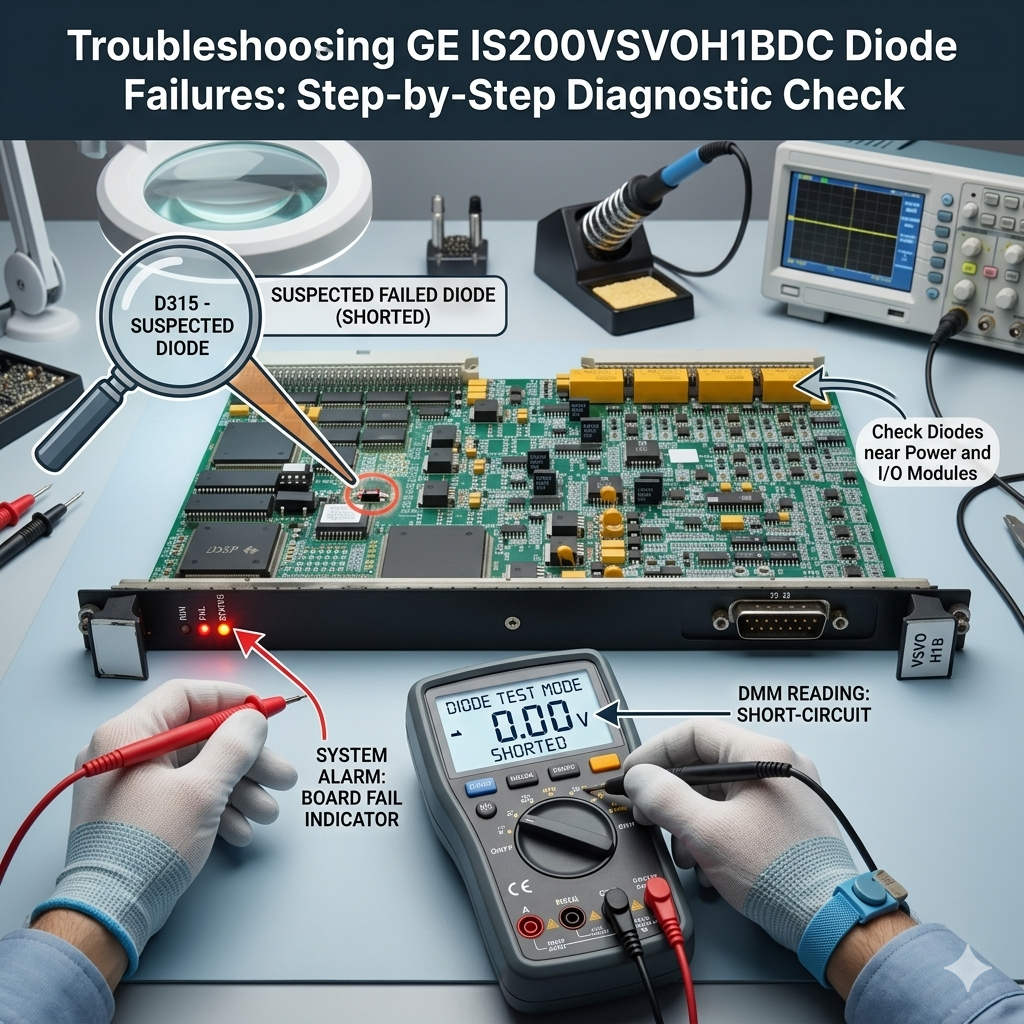 Troubleshooting GE IS200VSVOH1BDC Diode Failures