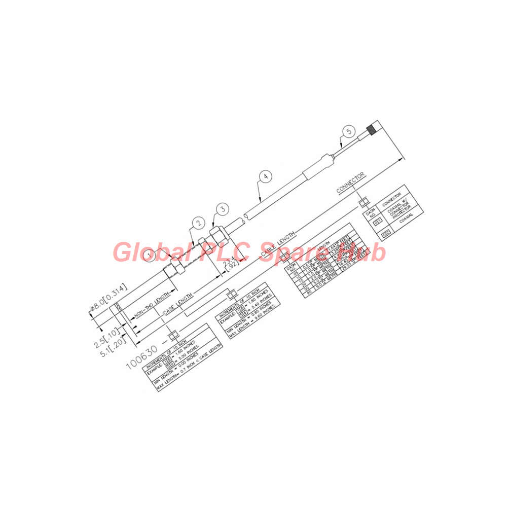 100630-08-15-05-01 Sensor sumergible Bently Nevada 3300 XL de 8 mm