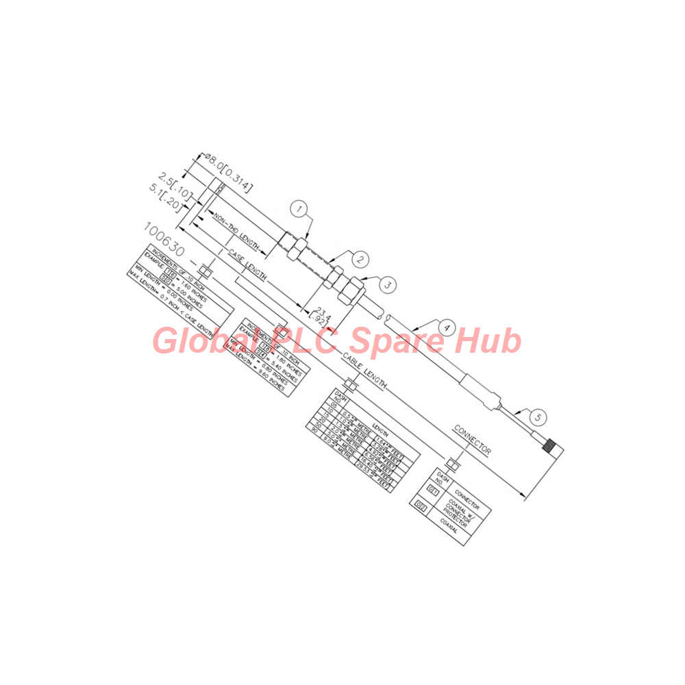 100630-82-89-90-02 Bently Nevada 3300 XL 8mm Underwater Sensor