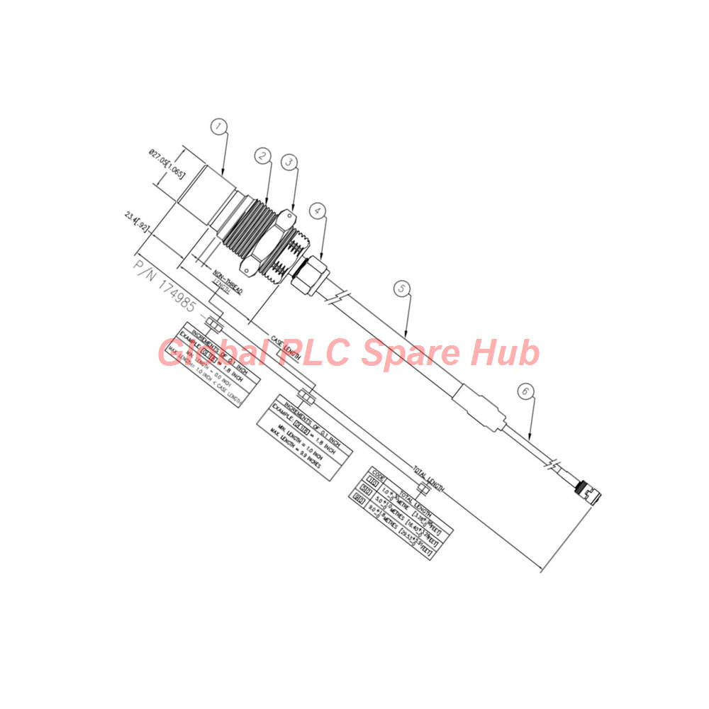 174985-01-12-90 Bently Nevada 3300 XL 25mm Underwater Proximity Sensor