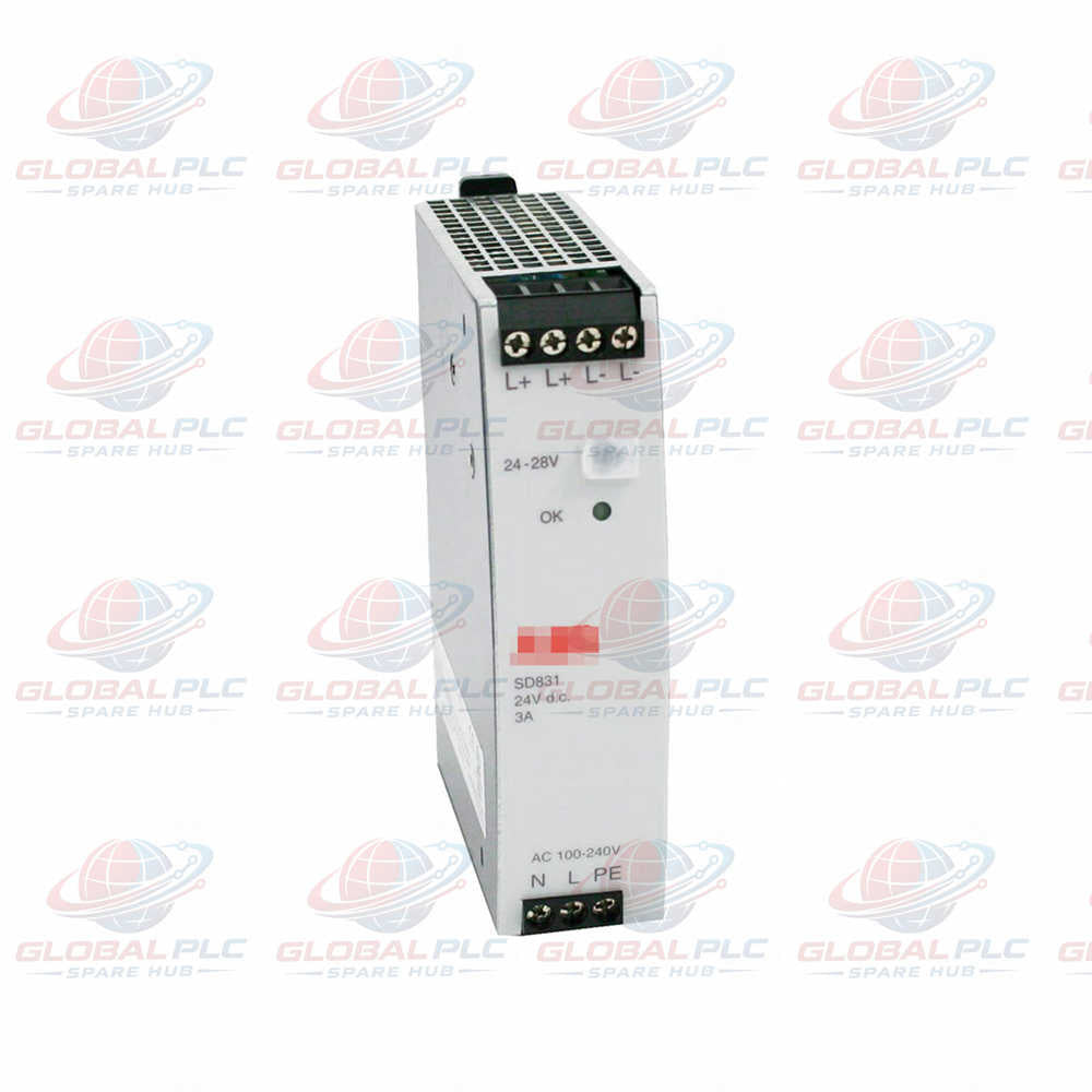 ABB SD831 3BSC610064R1 Power Supply Unit | S800 I/O Series 24V 3A Module