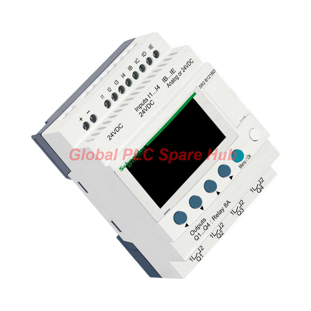 SR2B121BD Schneider Electric Zelio Logic Compact Smart Relay 12 I/O 24VDC